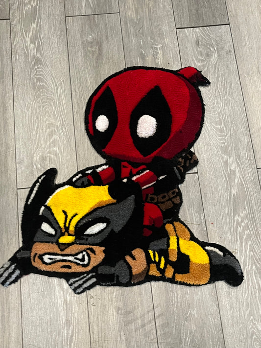 Dead pool/ Wolverine Rug