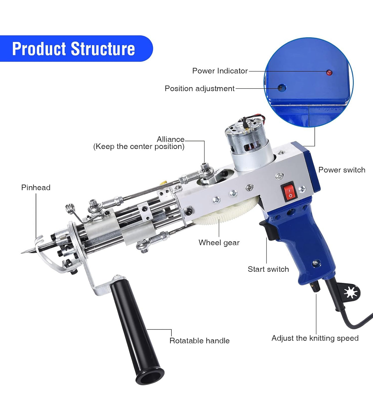 Tufting gun