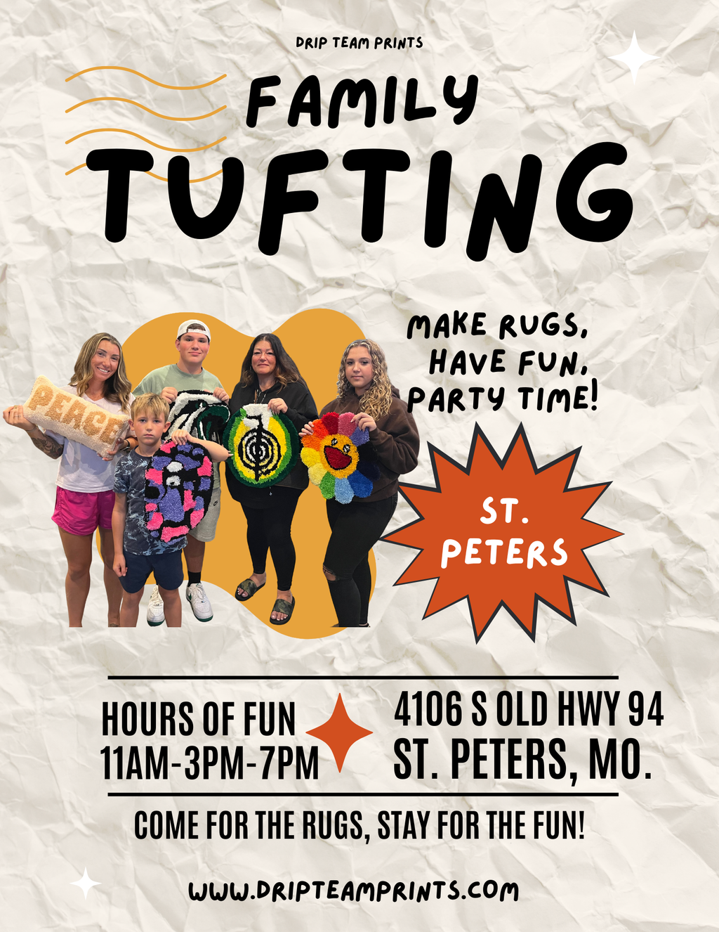 FAMILY TUFTING ST PETERS