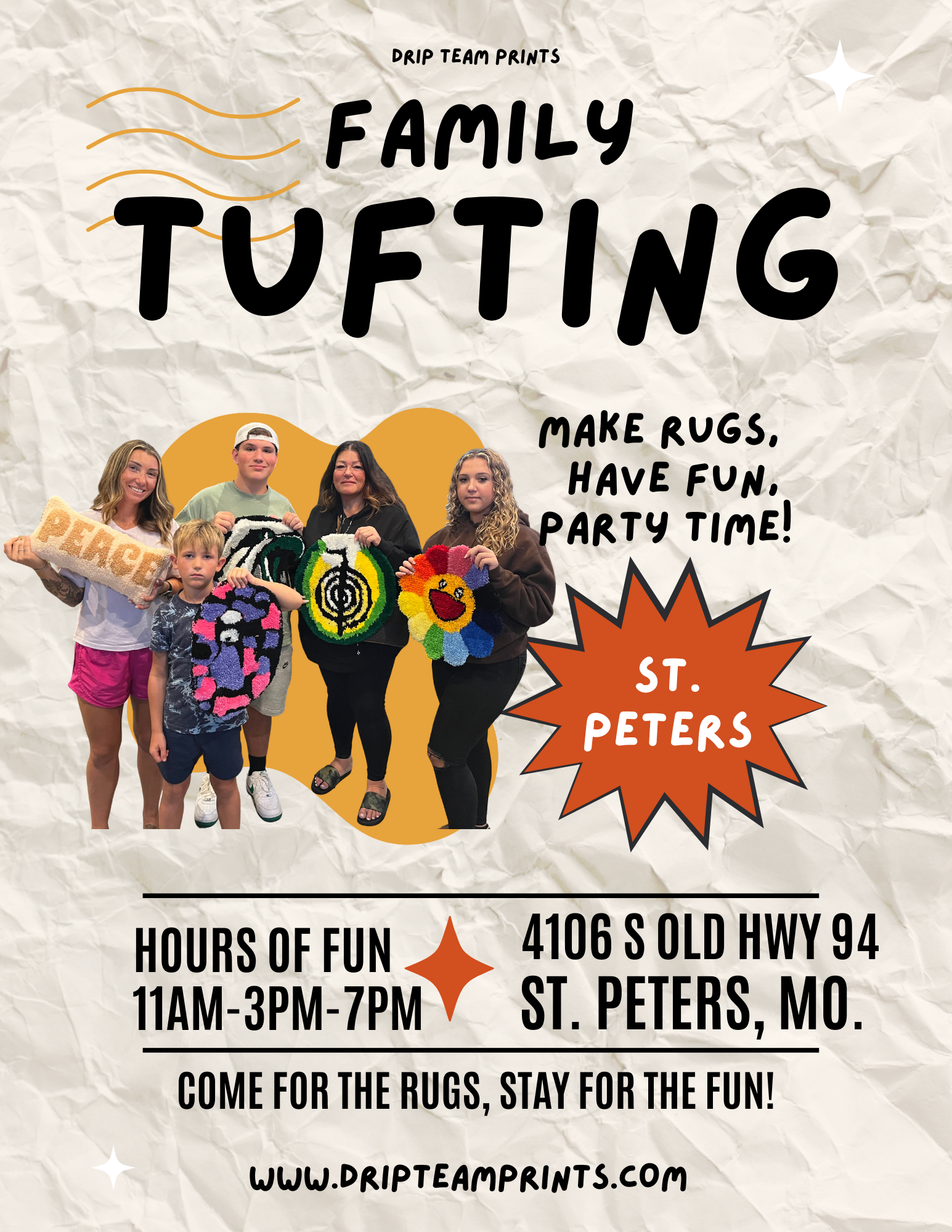FAMILY TUFTING ST PETERS