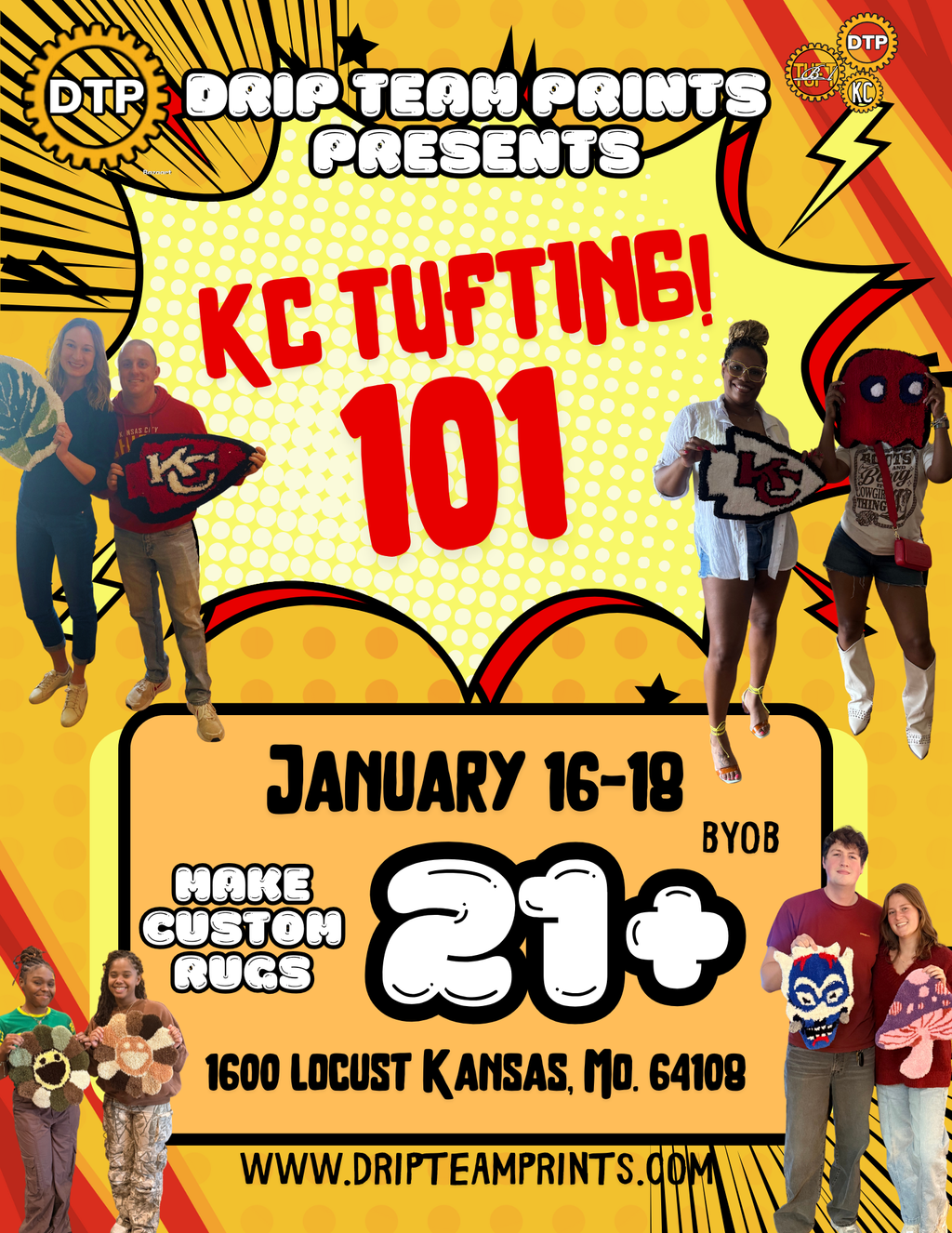 KC TUFTING 101 - January