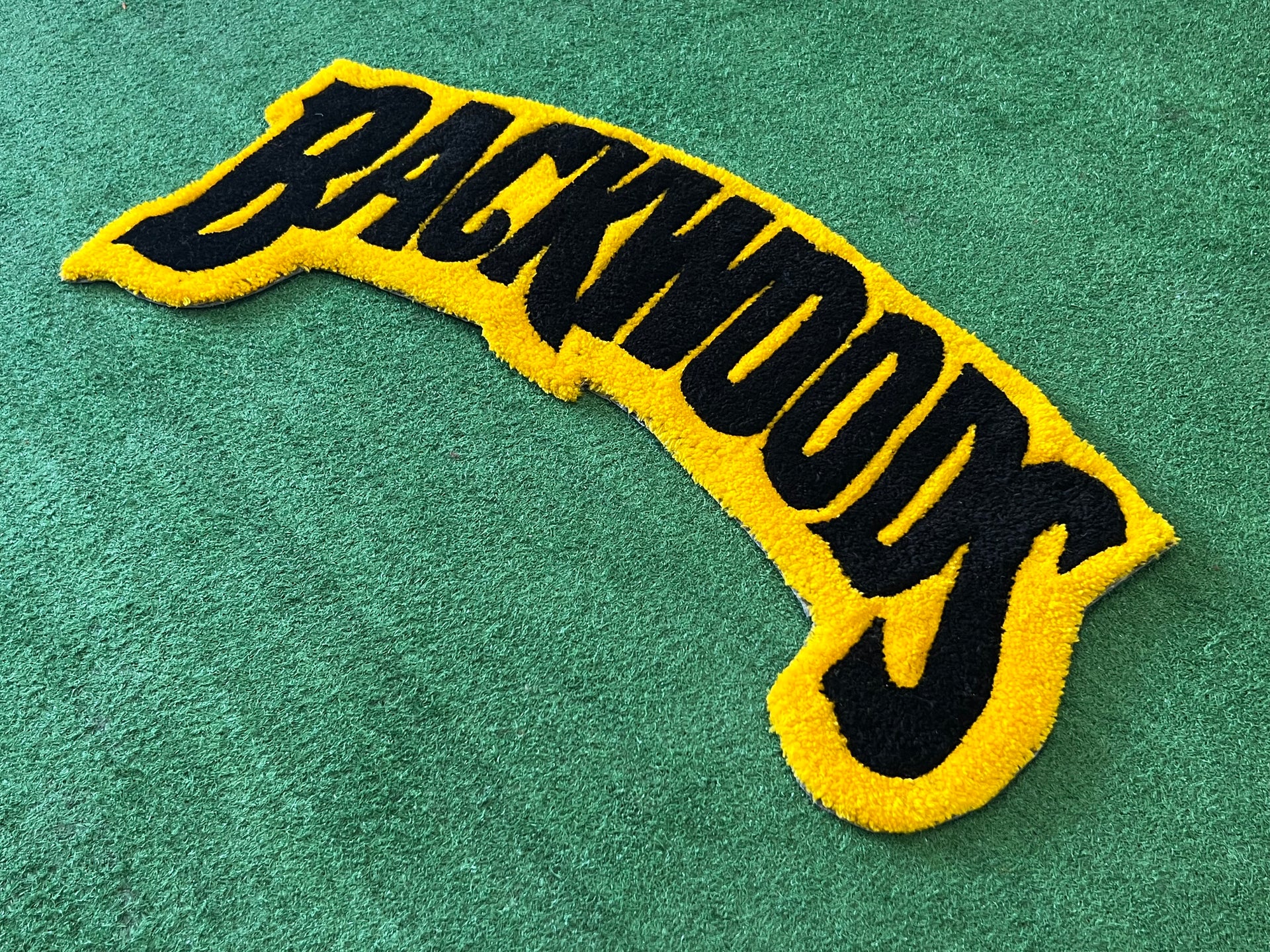Yellow “Backwoods” Rug – Drip Team Prints
