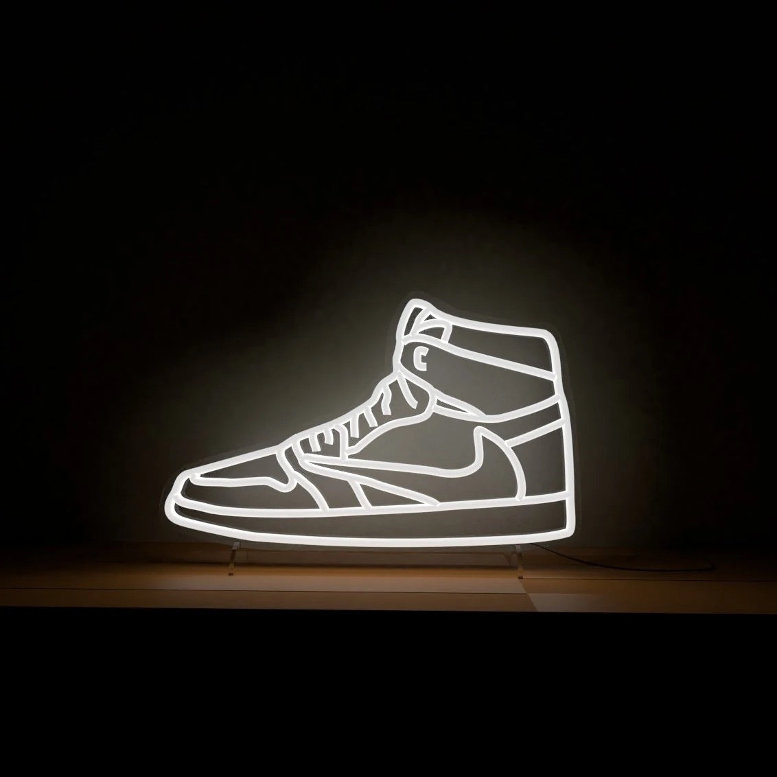 "AJ1" White Neon Light